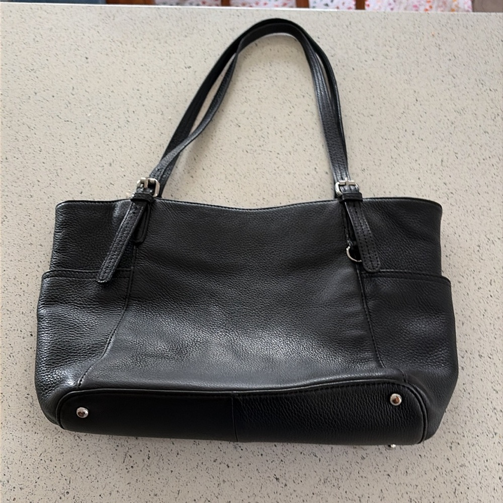 Vintage Calvin Klein Black Leather Tote